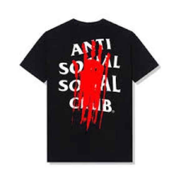 ASSC | Anti Social Social Club x Members Only Imprint Tee | NWT Black/White/Red - Picture 6 of 8